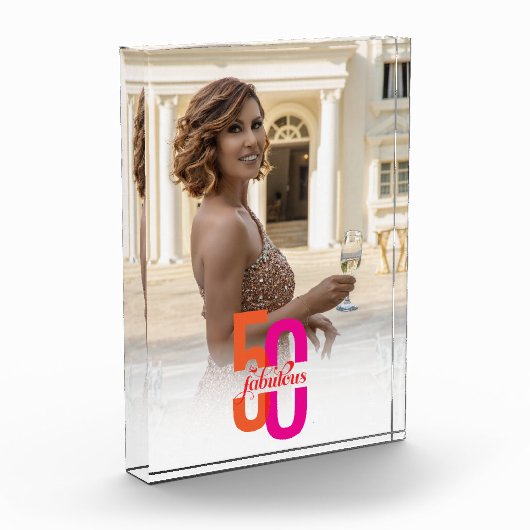Vijftig en Fabulous 50ste verjaardag Fotoblokken (Links)