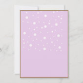 Vijftig en Fabulous Birthday Party Hot Pink Glitte Kaart (Achterkant)