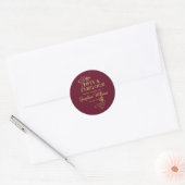 Vijftig en Fabulous Birthday Party Ronde Sticker (Envelop)