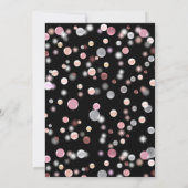 Vijftig en Fabulous Birthday, Roze Glitters 50th Kaart (Achterkant)