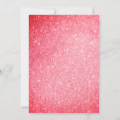 Vijftig en Fabulous Black en Roze glitter Birthday Kaart (Achterkant)