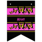 Vijftig en Fabulous Black Gold Pink 50e verjaardag Vlaggetjes (Tweede vlag)