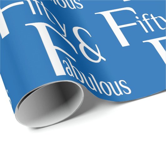 Vijftig en Fabulous Cadeaupapier (Rol Hoek)