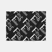 Vijftig en Fabulous Fleece Deken (Voorkant (Horizontaal))