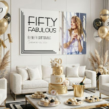 Vijftig en Fabulous Foto 50ste verjaardagsfeest