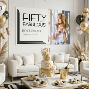 Vijftig en Fabulous Foto 50ste verjaardagsfeest Poster