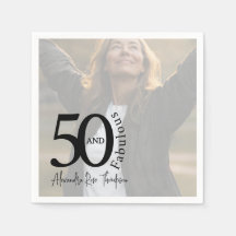 Vijftig en Fabulous Foto 50ste verjaardagsfeestje