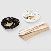 Vijftig en Fabulous Gold 50e verjaardag Handwaaier (Niet-gemonteerd)