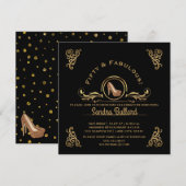 Vijftig en Fabulous Gold-hoogvlakken op zaterdag Kaart (Voorkant / Achterkant)