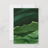 Vijftig en Fabulous Groene Agaat 50ste Verjaardag Kaart (Achterkant)