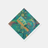 Vijftig en Fabulous Kleurrijke Blauwe Bohemian Servet (Hoek)