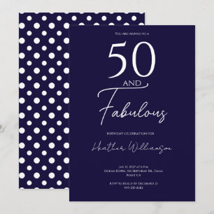 Vijftig en Fabulous Marine 50e Verjaardagsfeest Kaart
