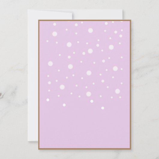 Vijftig en Fabulous Meisjesachtig Roze Goud Tekst Kaart (Achterkant)