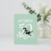 Vijftig en Fabulous Modern Cocktails Mint Briefkaart (Staand voorkant)