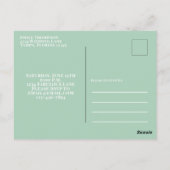 Vijftig en Fabulous Modern Cocktails Mint Briefkaart (Achterkant)