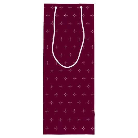 Vijftig en Fabulous Modern Heet Roze 50ste Verjaar Wijn Cadeautas (Achterkant)