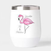 Vijftig en Fabulous Pink Flamingo Custom (Achterkant)