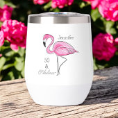 Vijftig en Fabulous Pink Flamingo Custom