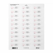 Vijftig en Fabulous Roze 50ste Verjaardag Etiket (Full Sheet)
