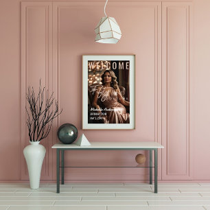 Vijftig en Fabulous Roze Gouden Verjaardagsposter Poster
