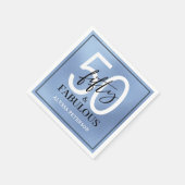 Vijftig en Fabulous Script 50ste verjaardag Servet (Hoek)
