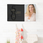 Vijftig en Fabulous Script Foto 50ste verjaardag Spandoek (Insitu)