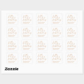 Vijftig En Fabulous Script Goud 50e Verjaardagsfee Vierkante Sticker (Vel)