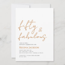 Vijftig En Fabulous Script Goud 50ste Verjaardagsf