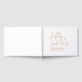 Vijftig En Fabulous Script Gouden 50ste Verjaardag Gastenboek (Volledig)