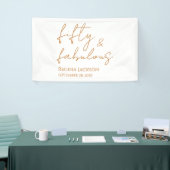 Vijftig En Fabulous Script Gouden 50ste Verjaardag Spandoek (Beurs)