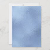 Vijftig en Fabulous Stofblauw Script 50ste Verjaar Kaart (Achterkant)