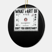 Vijftig en Fabulous Turning 50th Birthday s Keramisch Ornament (Links)