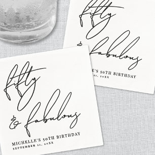 Vijftig En Fantastisch 50ste Verjaardagsfeest Servet