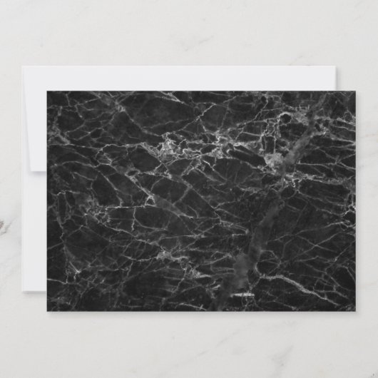 Vijftig en fantastisch zwart goud moderne 50e verj kaart (Achterkant)