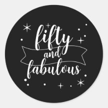 Vijftig en Fantastisch Zwart Witte Verjaardag