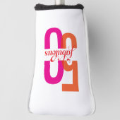 Vijftig en fantastische 50ste verjaardag Elegant Golfheadcover (Draai 90)