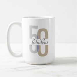 Vijftig en fantastische 50ste verjaardag Elegant Koffiemok