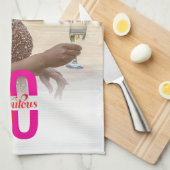 Vijftig en fantastische 50ste verjaardag foto theedoek (Quarter Fold)