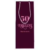 Vijftig en fantastische Bourgogne Wijn Cadeautas (Achterkant)