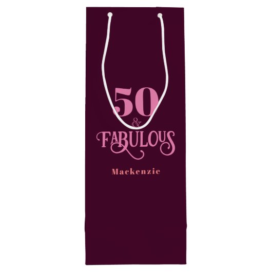 Vijftig en fantastische Bourgogne Wijn Cadeautas (Achterkant)