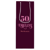 Vijftig en fantastische Bourgogne Wijn Cadeautas (Voorkant)