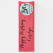 Vijftig en fantastische leuke verjaardagsfeestbann spandoek (Verticaal)