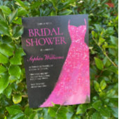 Vijftig en geweldig!! Hot Pink Dress 50ste verjaar Kaart