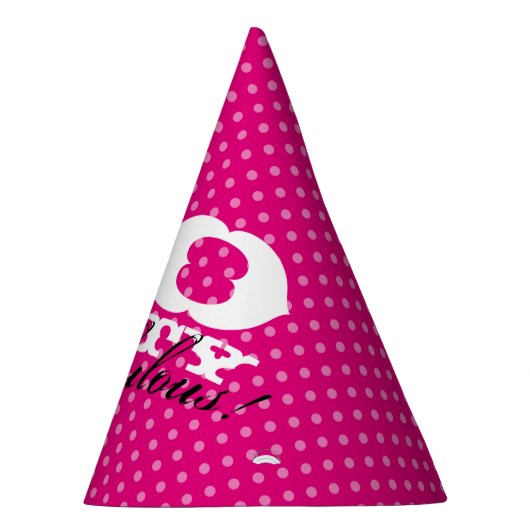 Vijftig en geweldig roze 50e verjaardag pet feesthoedjes (Rechts)