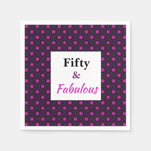 Vijftig en geweldig verjaardagsfeest Collectie Servet (Voorkant)