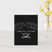 Vijftig en nog steeds op par - 50ste verjaardag go kaart (Gele Bloem)