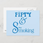 Vijftig en roken briefkaart (Voorkant / Achterkant)