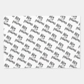 Vijftig en verbazingwekkend - 50 februari verjaard inpakpapier vel (Voorkant 3)