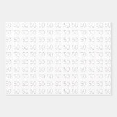 Vijftig en verbazingwekkend - 50 februari verjaard inpakpapier vel (Voorkant 2)
