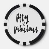 Vijftig en verbazingwekkend - 50 februari verjaard poker chips (Voorkant)